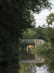 SX09640 Canal boat at bridge nr 111 on Monmouthshire and Brecon Canal.jpg
